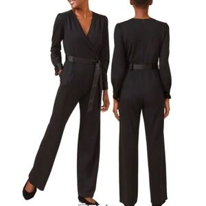 NWT J.McLaughlin Jazz Surplice V-Neck Long Sleeve Jumpsuit